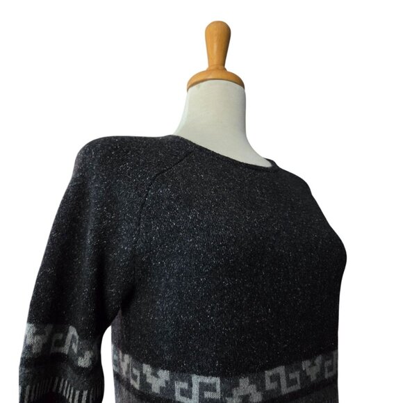 title nine Sweater Aztec Geometric Wool Blend Pullover Women's Small - Picture 3 of 7